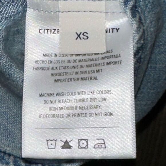 Citizens of Humanity Iris Denim Long Sleeves Blouse - Picture 8 of 11